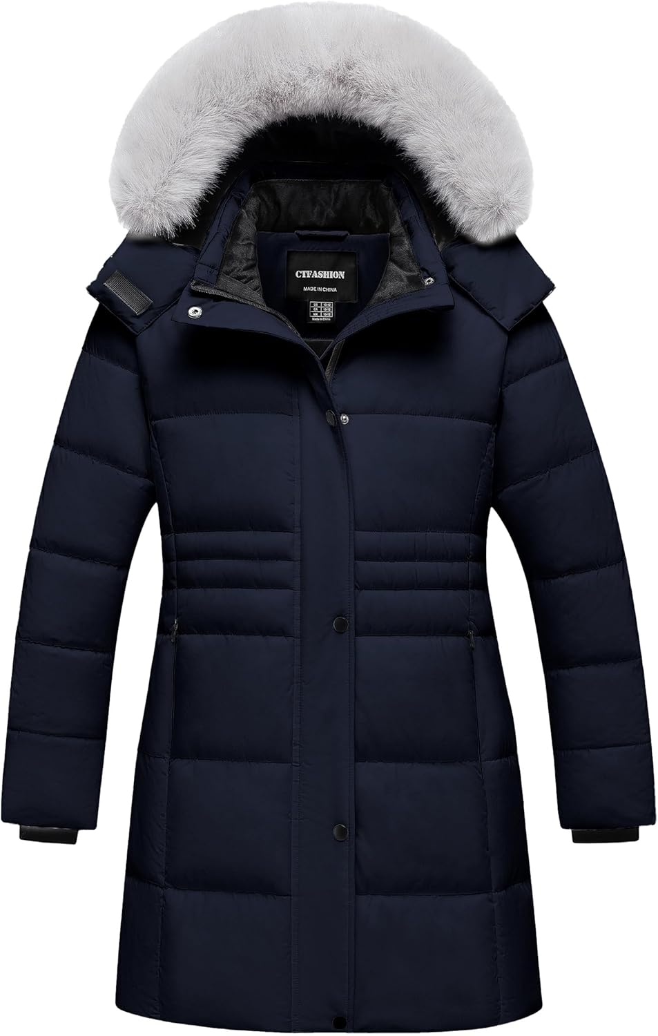 Girl's Winter Coats Kids Long Puffer Jacket Heavy Parka Warm Fleece Ski Outerwear w...