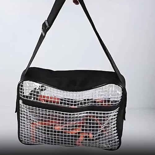 Miniatura 6 de 13.78 "13.8x3.1x9.8 in Bolsa de herramientas transparente antiestática para sala limpia bolsa de ingeniero grande para trabajo de herramientas
