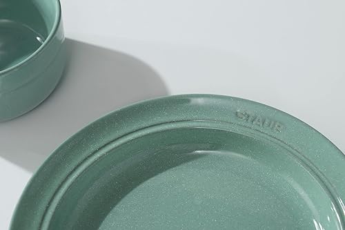 Miniatura 5 de STAUB 9.4 Inch Sage Green Ceramic Deep Plate, Pasta & Soup, Microwave Safe