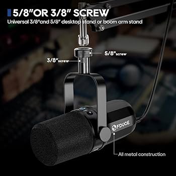 Amazon.com: FDUCE SL40 USB/XLR Dynamic Microphone for Podcasting