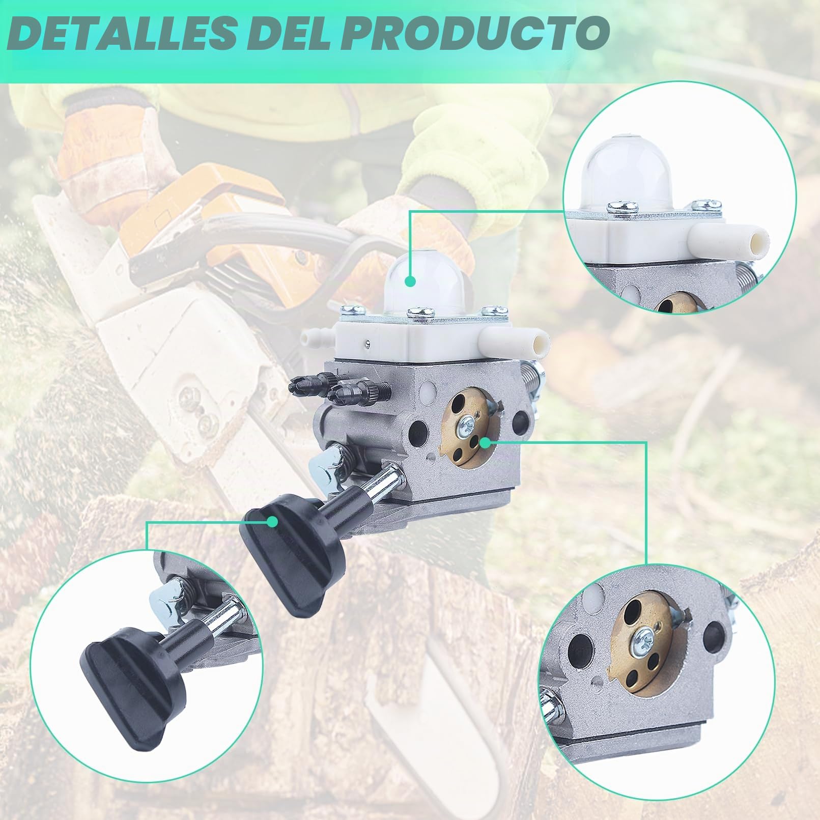 Carburador para STIHL BG86 BG56 SH86 Soplador de Hojas, ADEFOL Carburador con Junta + Filtro de Gasolina + Manguera de Gasolina + Bujía Piezas de Repuesto Carburetor Accesorio