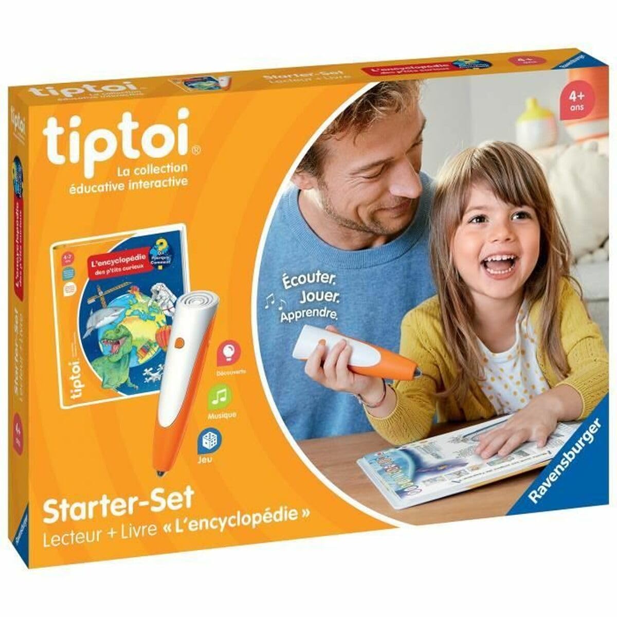 Ravensburger tiptoi Starter Set – Leser + Buch Die Enzyklopädie der neugierigen P'tits curieux – französische Version