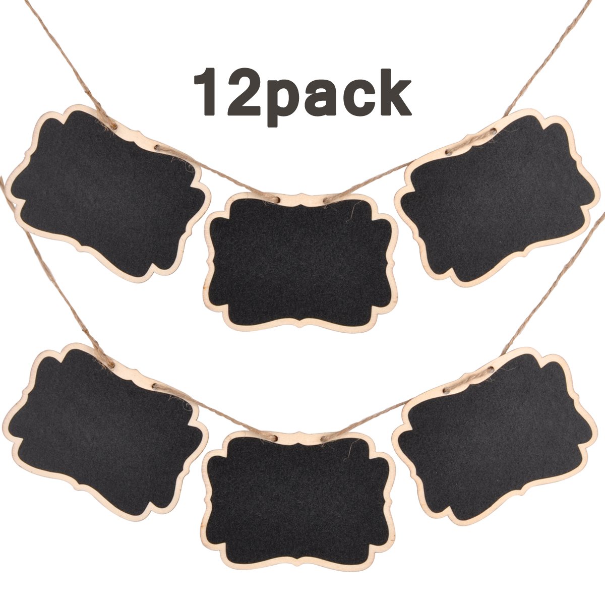 Buy UCEC Mini Erasable Chalkboard,12 PCS DoubleSided Wooden Small