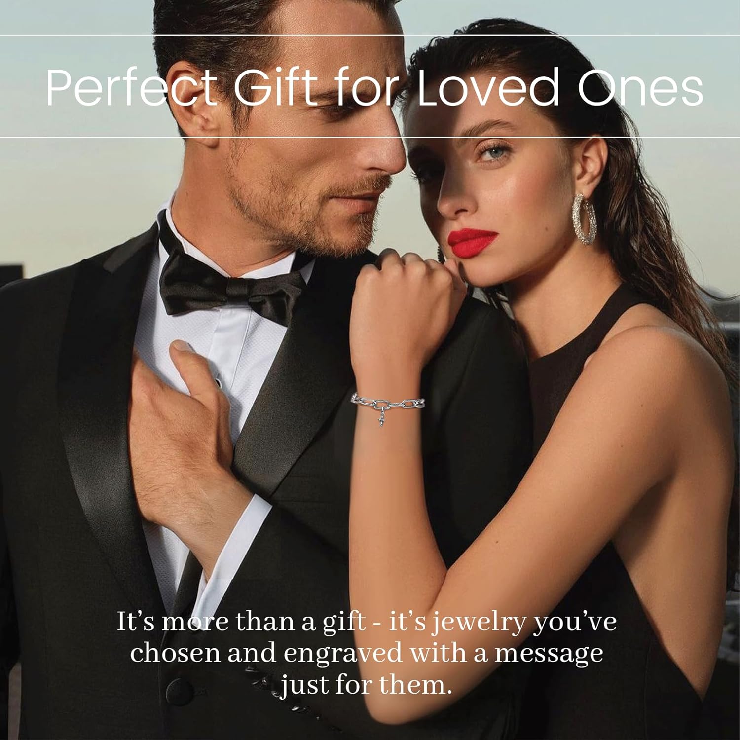 Annmors 925 Sterling Silver Intertwined Link Bracelet Plain Chain Compatible with Women's Bangle Charm & Pendants - Image 2