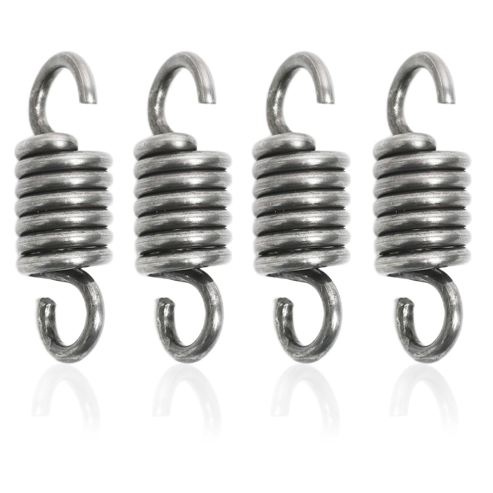 4 sztuki sprężyn naciągowych ze stali nierdzewnej z podwójnymi haczykami, 3x16x50mm, sprężyny naciągowe ze stali nierdzewnej z haczykami, sprężyna do przemysłu i gospodarstwa domowego, do maszyn