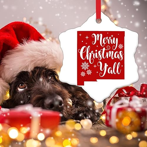 Miniatura 10 de Hawaii Christmas Ornaments Merry Christmas YAll Xmas Tree Decorations USA State Porcelain Ceramic Christmas Ornament New Home to Friend