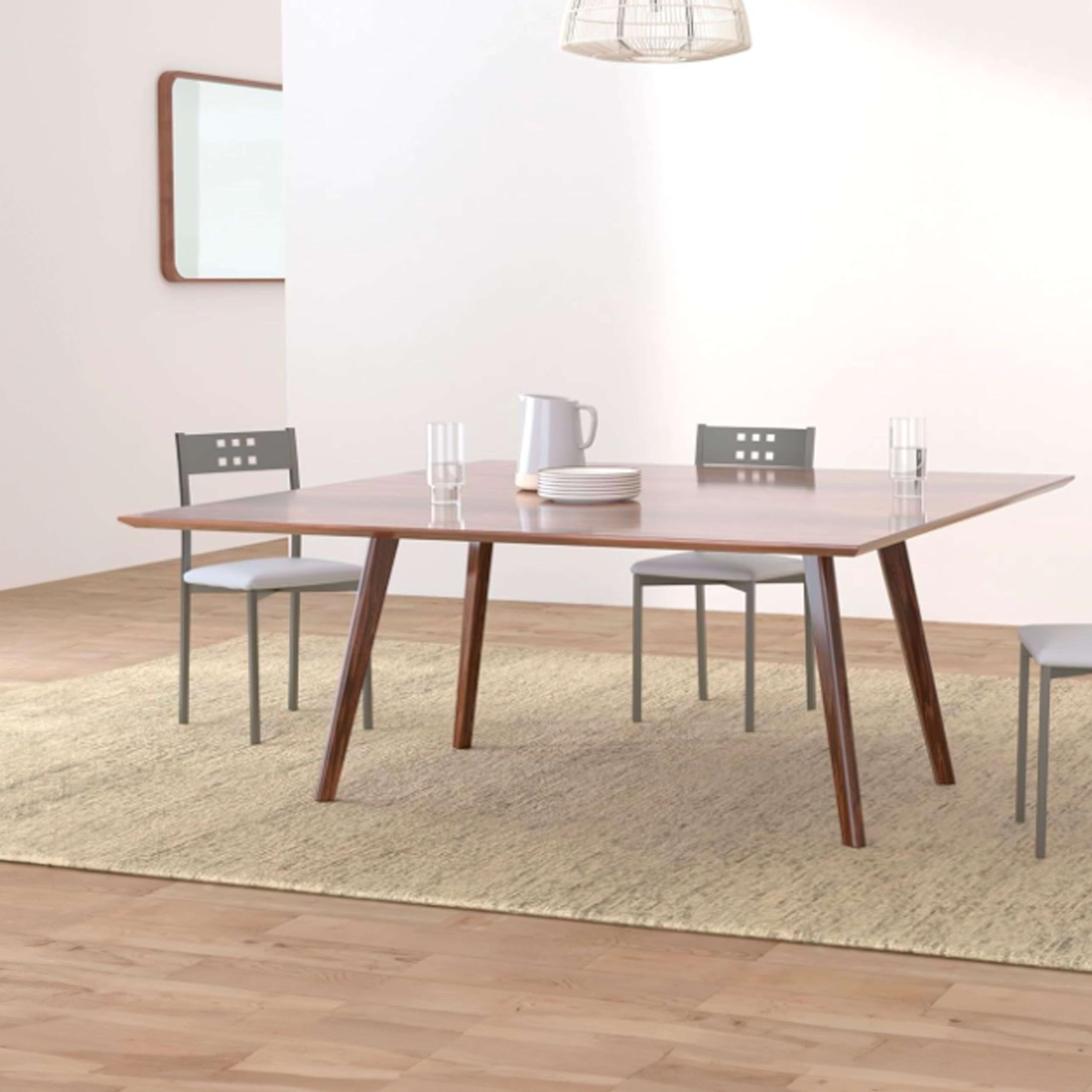 Miroytengo Pack 2 Sillas de Cocina Metal y Blanco Costa, Sillas Comedor Modernas 47x86x41cm