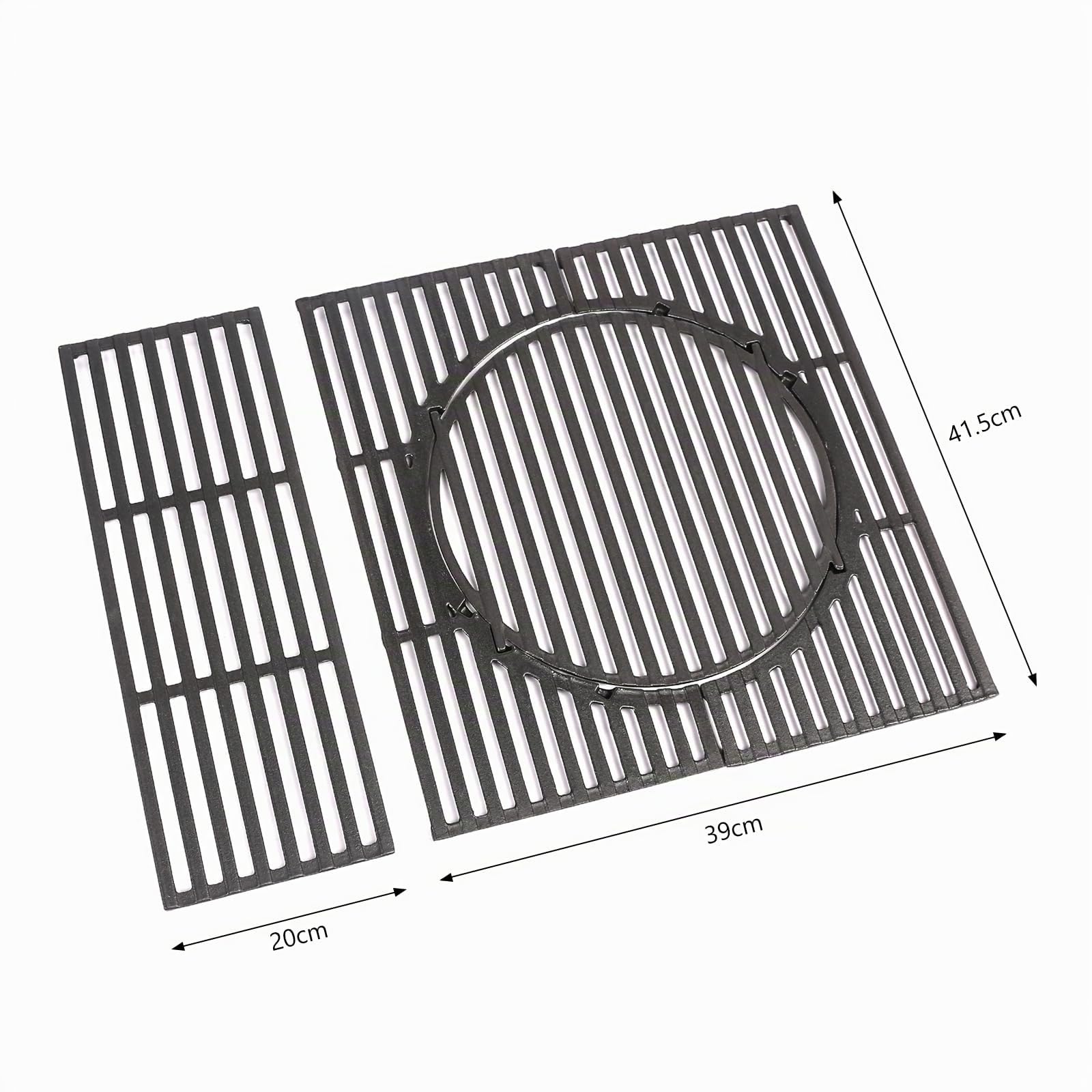GFTIME Grille de cuisson en fonte - 41,5 x 59 cm - Pour Enders Chicago 3 - Système de grille Switch Grid pour Enders Chicago 3 - Pièces de rechange