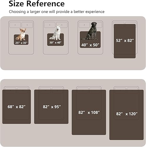 Miniatura 6 de Manta impermeable para perro, manta lavable a prueba de orina para sofá, suave y reversible, funda protectora de muebles para sofá y cama, 52 x 82