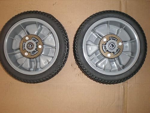 Juego de 2 ruedas traseras de repuesto de 10 pulgadas para cortacésped Toro de 30 pulgadas Timemaster para 125-2509 20199, 20200