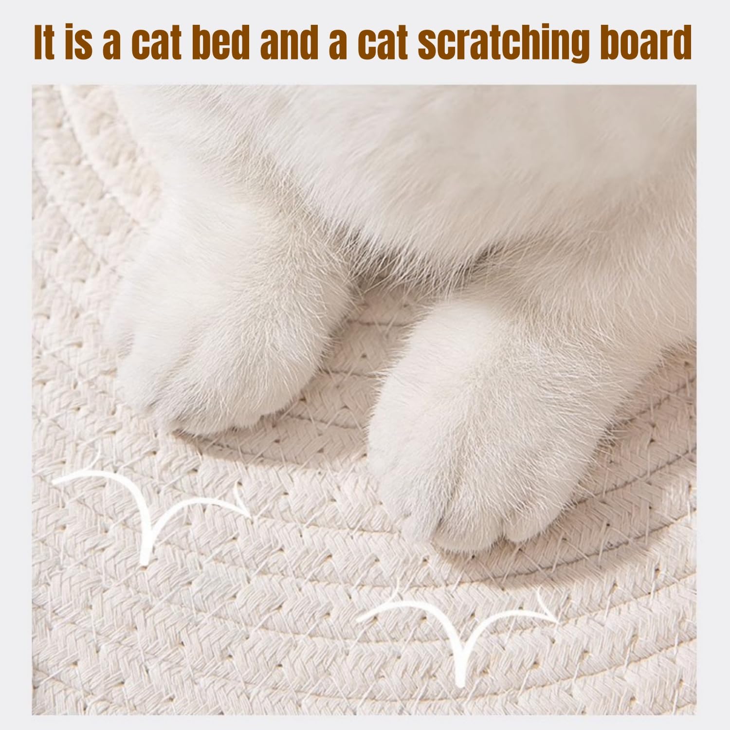 Baumwollseil Katzenbett - Waschbarer Schlafkorb Für Katzen