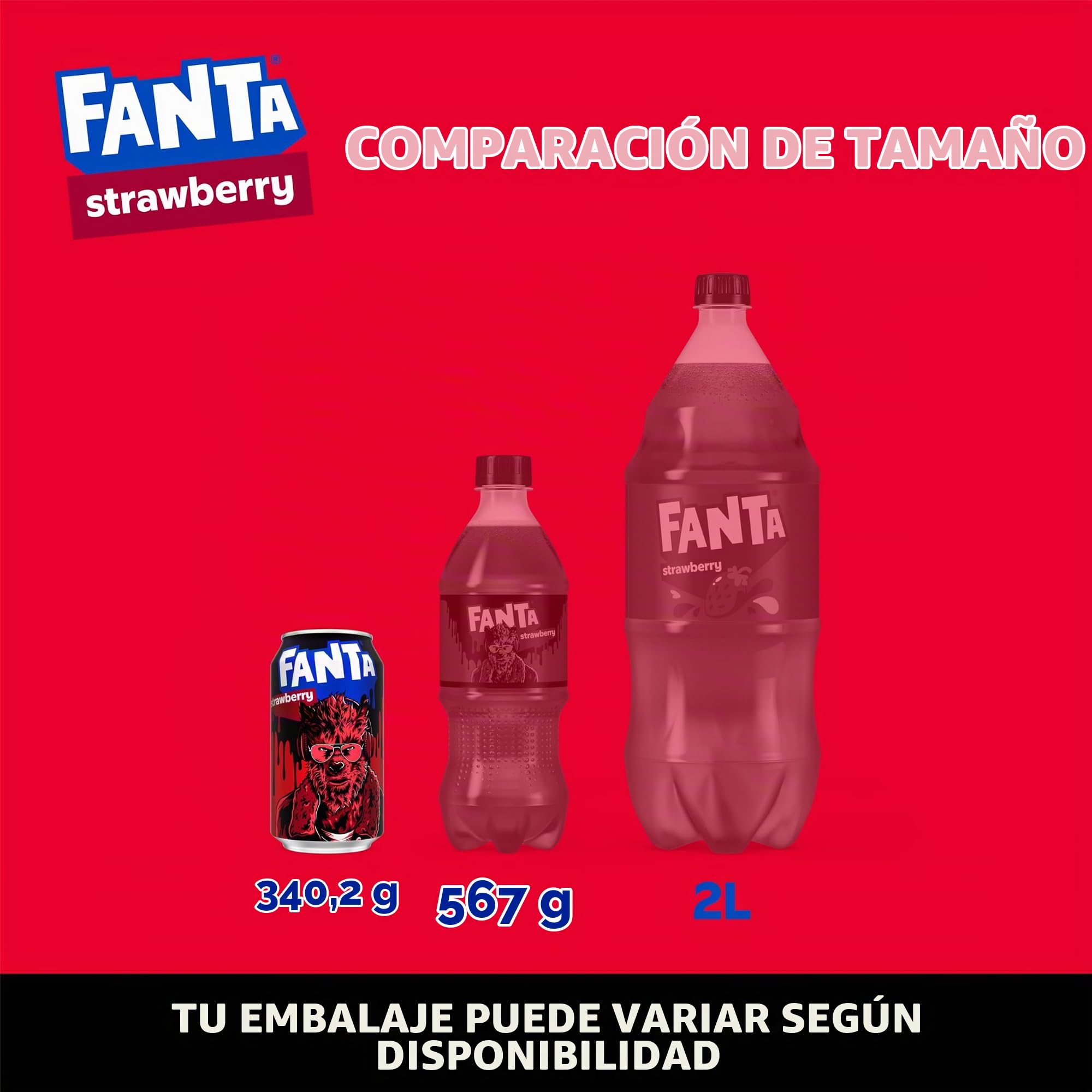 Fanta Fresa 12 Latas de 355 ml