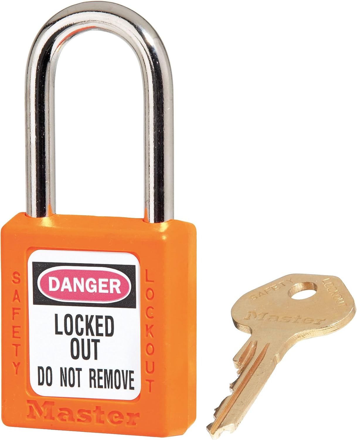 Lockout Padlock, KA, Orange, 1/4 in., PK6