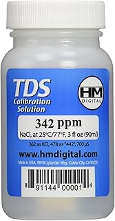 HM Digital C342 TDS and EC Calibration Solution, 342 ppm (NaCl), 90 ml Volume