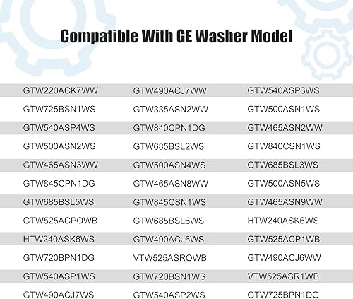 Miniatura 5 de WH08X32657 Interruptor de tapa de lavadora con arnés de cable para lavadoras GE, piezas de repuesto compatibles con la mayoría de interruptores de