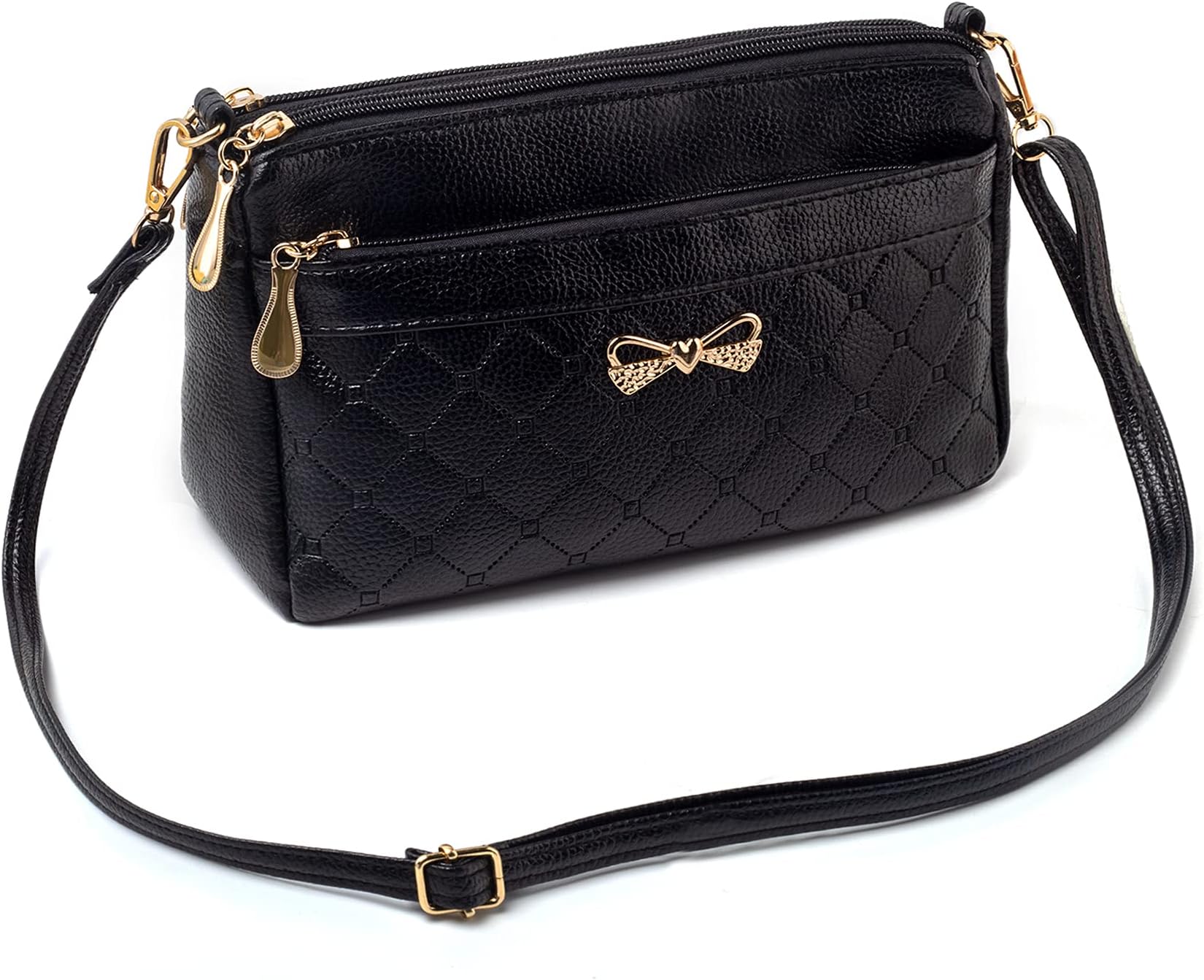 Women Handbags Shoulder Bags Small Square Soft PU Leather Cross Body Ladies Bags Elegant Butterfly Decoration