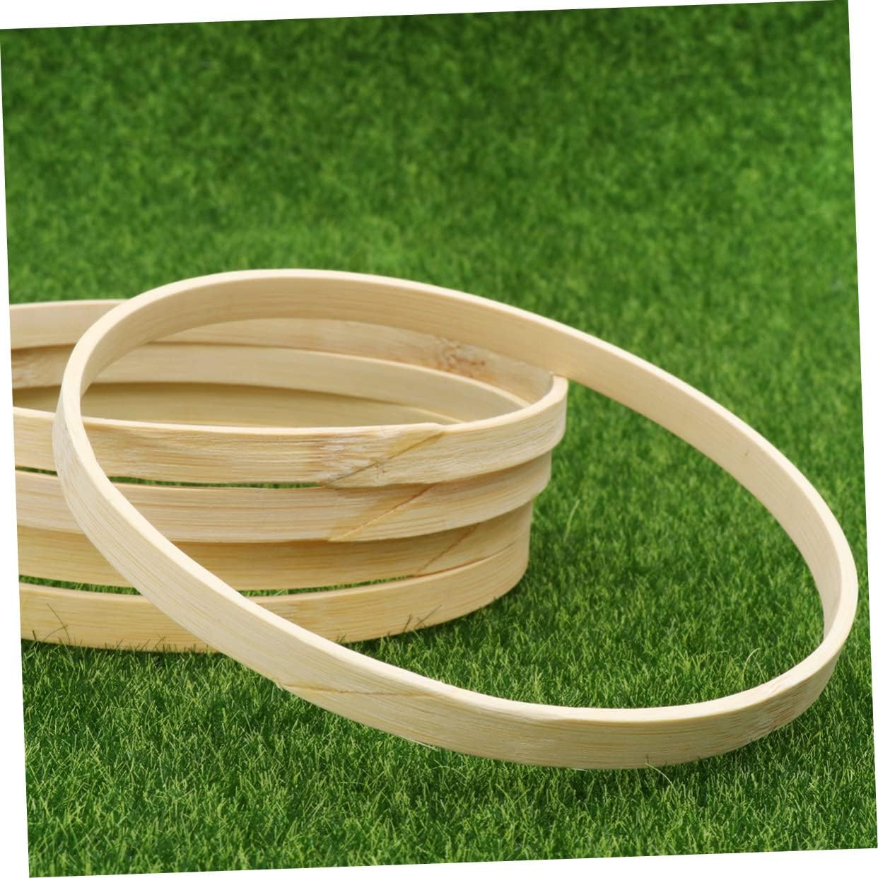 20pcs Craft Making Materials Bamboo Dreamcatcher Ring for DIY Smooth Natural Bamboo Dream Catcher DIY Hoop