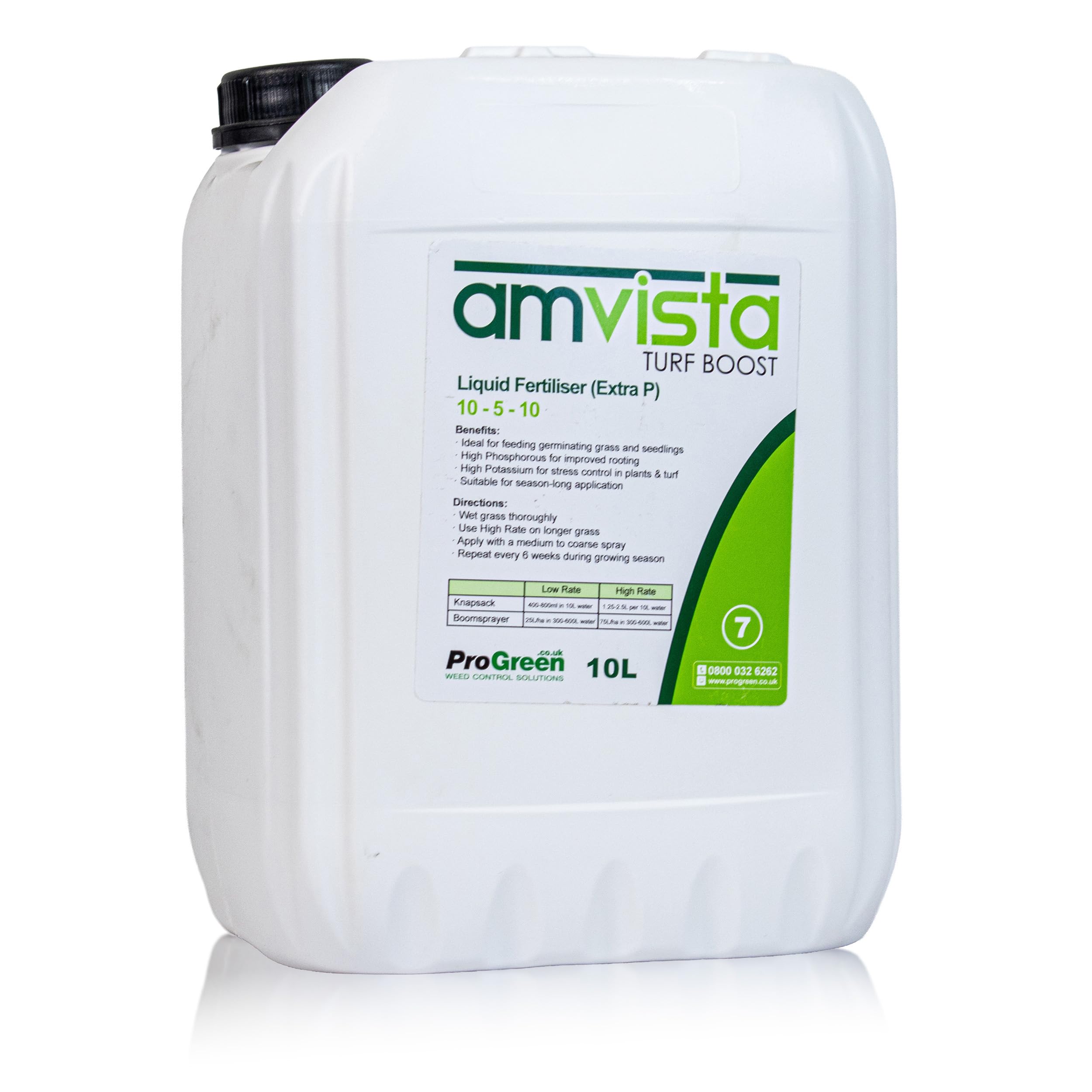 Amvista L7 Liquid Lawn Fertiliser for Turf Establishment, 10-5-10 NPK