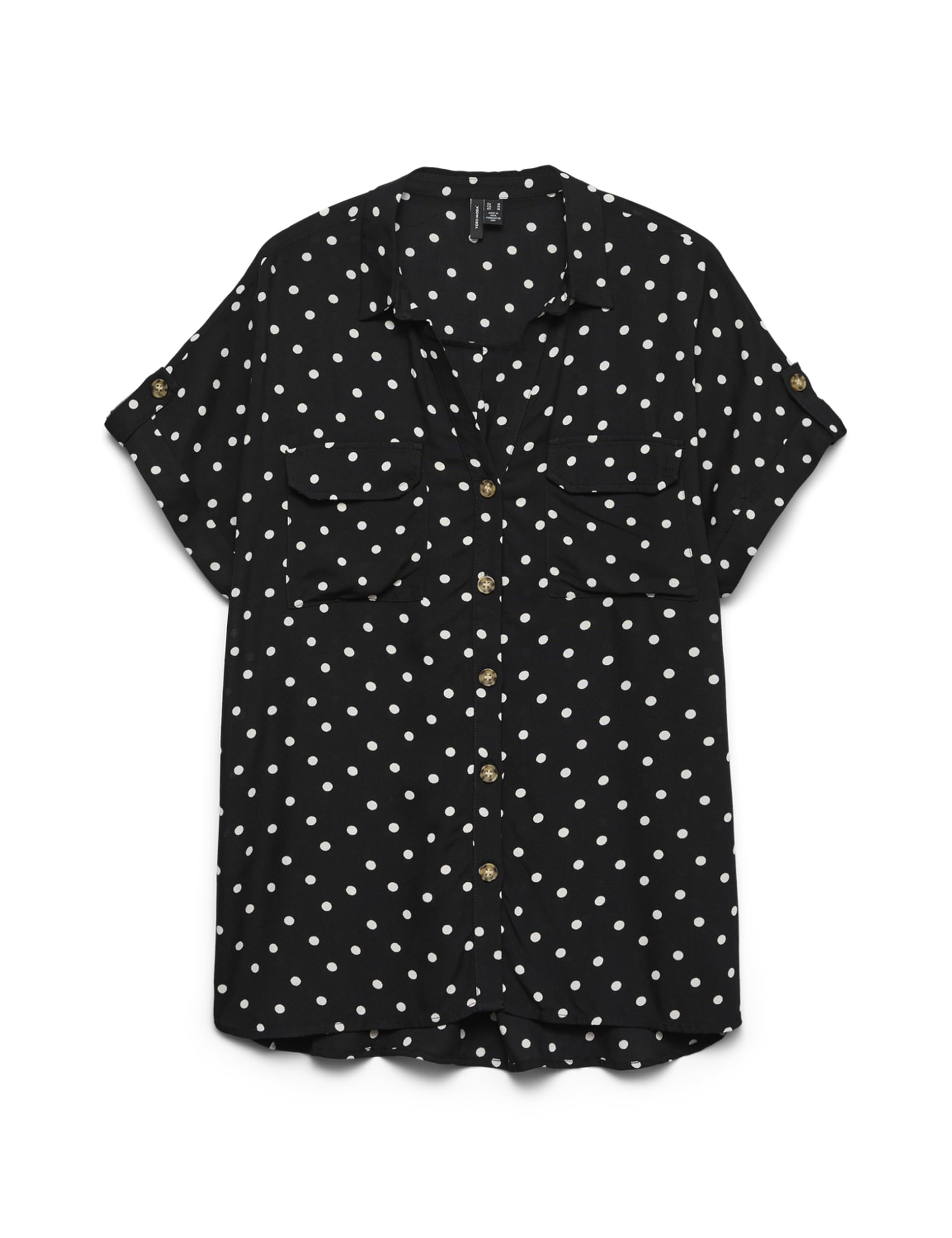 VERO MODA Damen Vmbumpy Ss Shirt AOP WVN Noos
