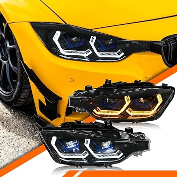 Headlights for 2013-2018 BMW F30 F31 320i 328i 330i 340i 3 Series 4dr sedan Front Lamp For Halogen Model