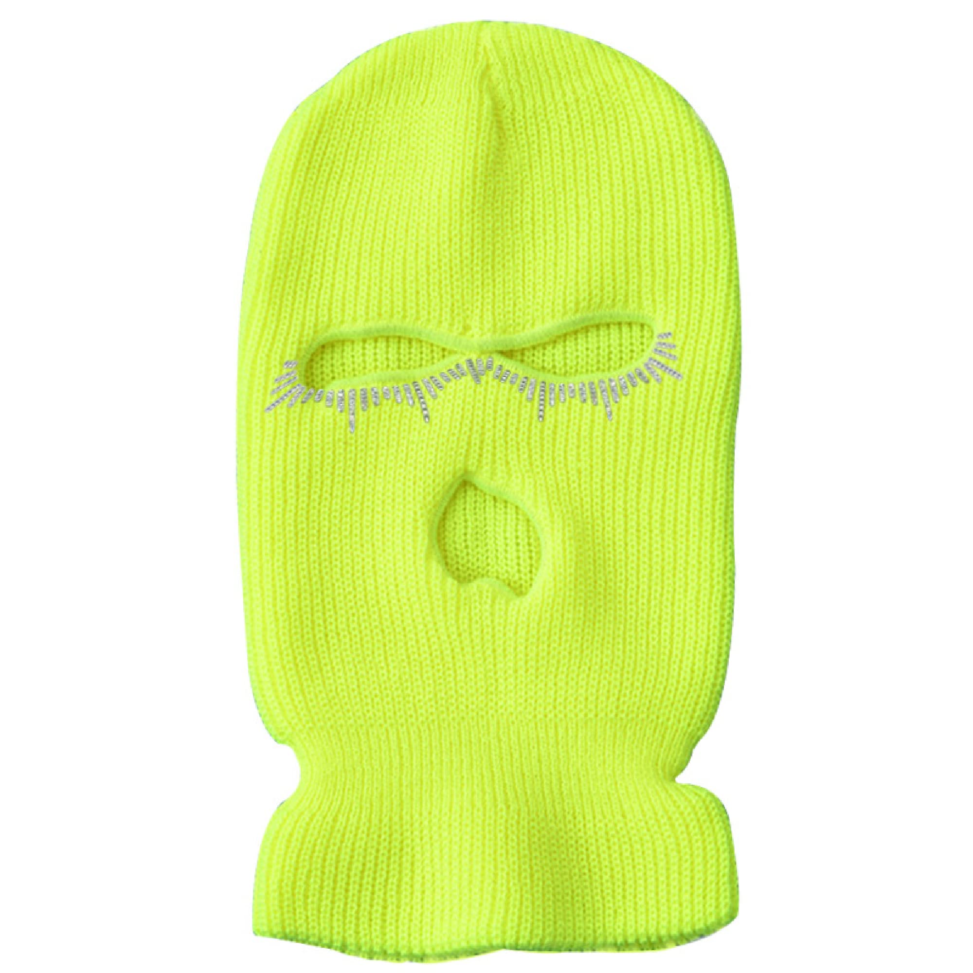 IMSWW 3-Hole Ski Mask Woolen Knitted Hat Winter Warm Outdoor Cycling Windproof Mask Balaclava