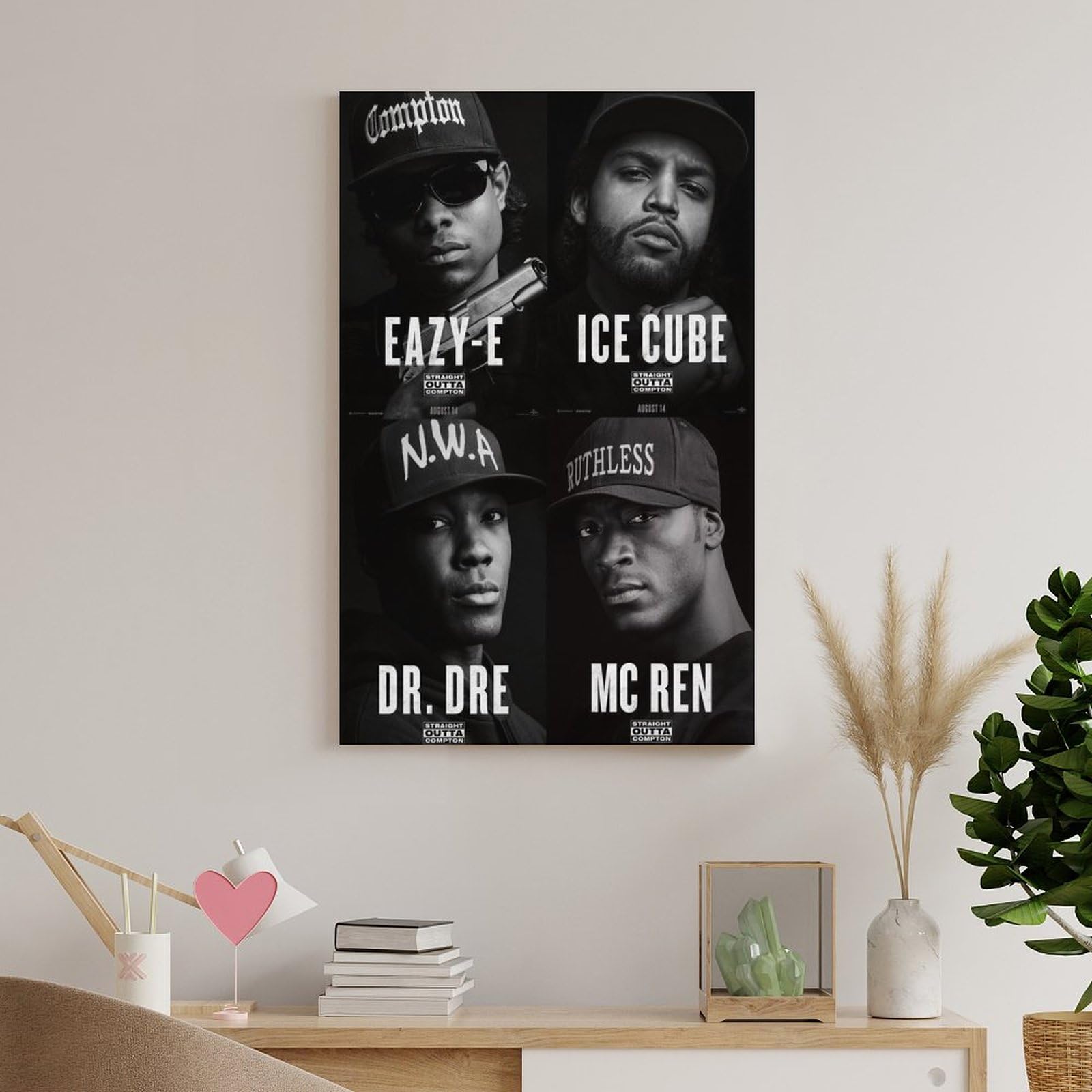 1 poster artistico da parete con cantante rap hip hop all star (1), decorazione artistica da parete per soggiorno e casa, 40 x 60 cm