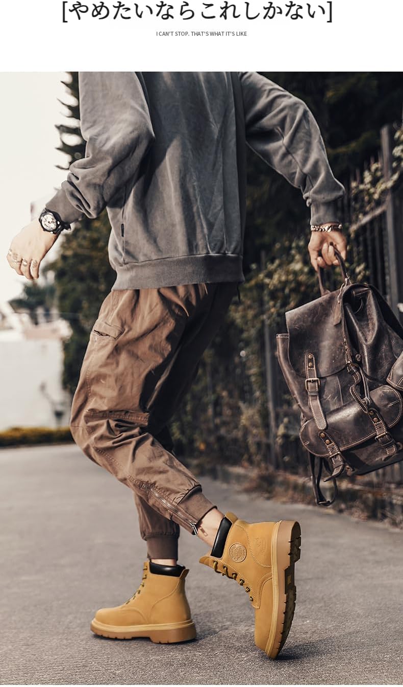 [Tumanld] 安全靴 ハット 鋼先芯保護 防刺中底 作業靴 軽量 快適 滑り止め 耐摩耗 工事現場 工場 バイク 日常 男女兼