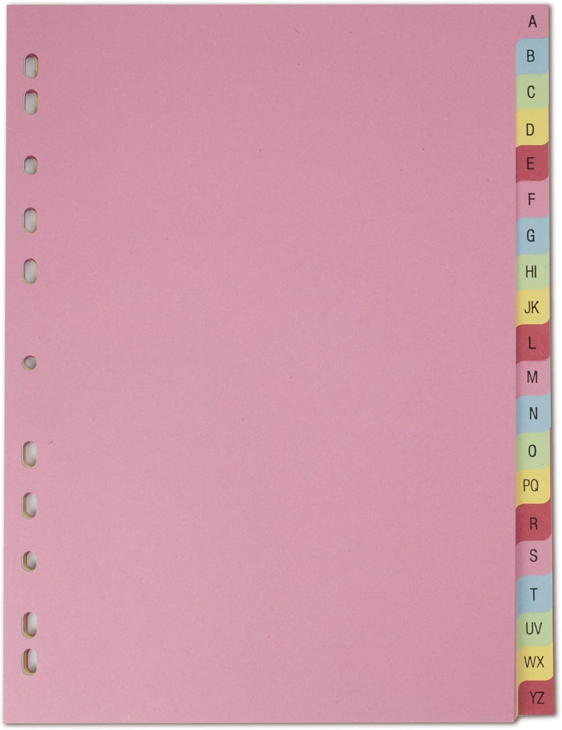 Elba (A4) Sturdy 160gsm Manilla Divider Europunched A-Z 20-Part Assorted (Single)