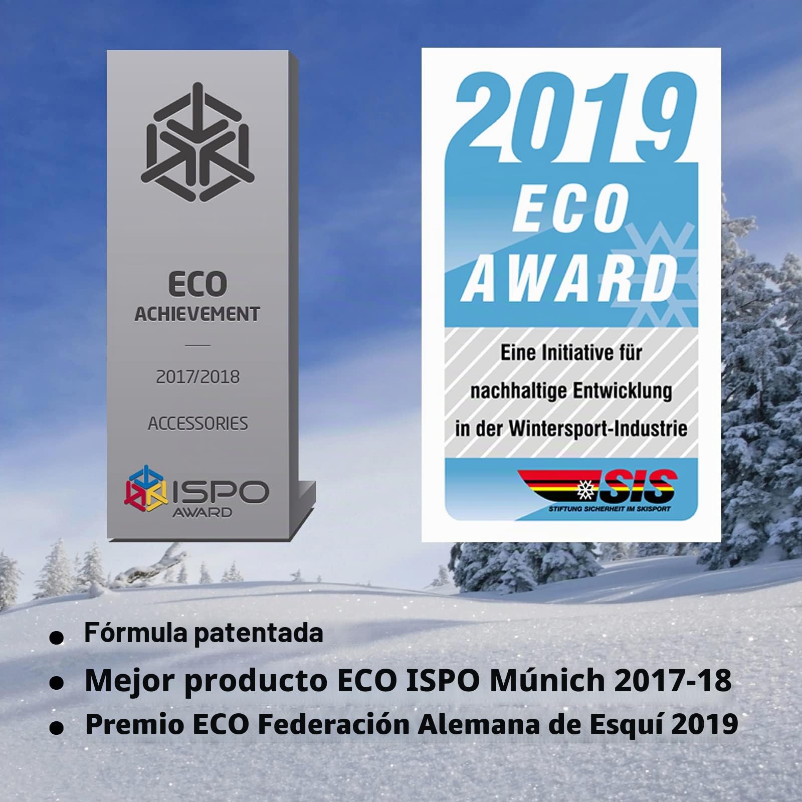N-ZERO Bloques Cera Eco Universal | Cera Vegetal Orgánica | Esquí Snow