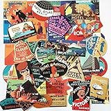 56枚セット 世界のホテル トラベル レトロ ヴィンテージ 防水加工 ステッカー シール