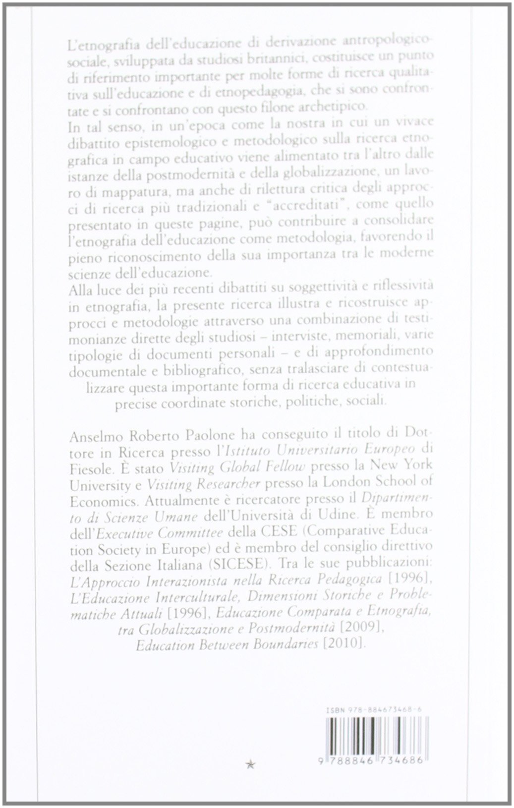Osservare l'educazione. L'etnografia dell'educazione di derivazione antropologico-sociale