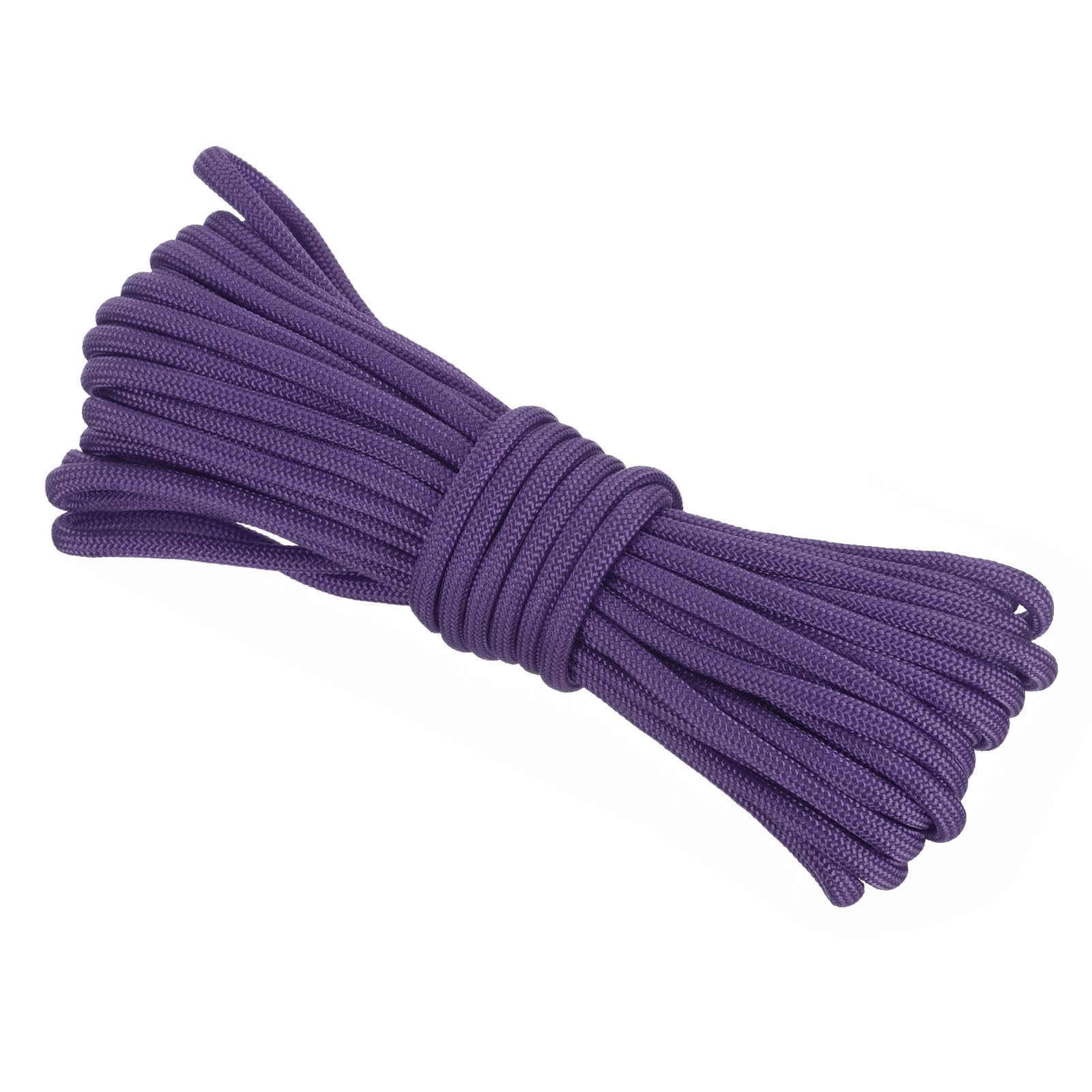 Rebower 550 Paracord Rope 8m, 4mm Thin Paracord Nylon Cord 7-Strand Core [for Tent Camping Outdoor Gear] - Purple
