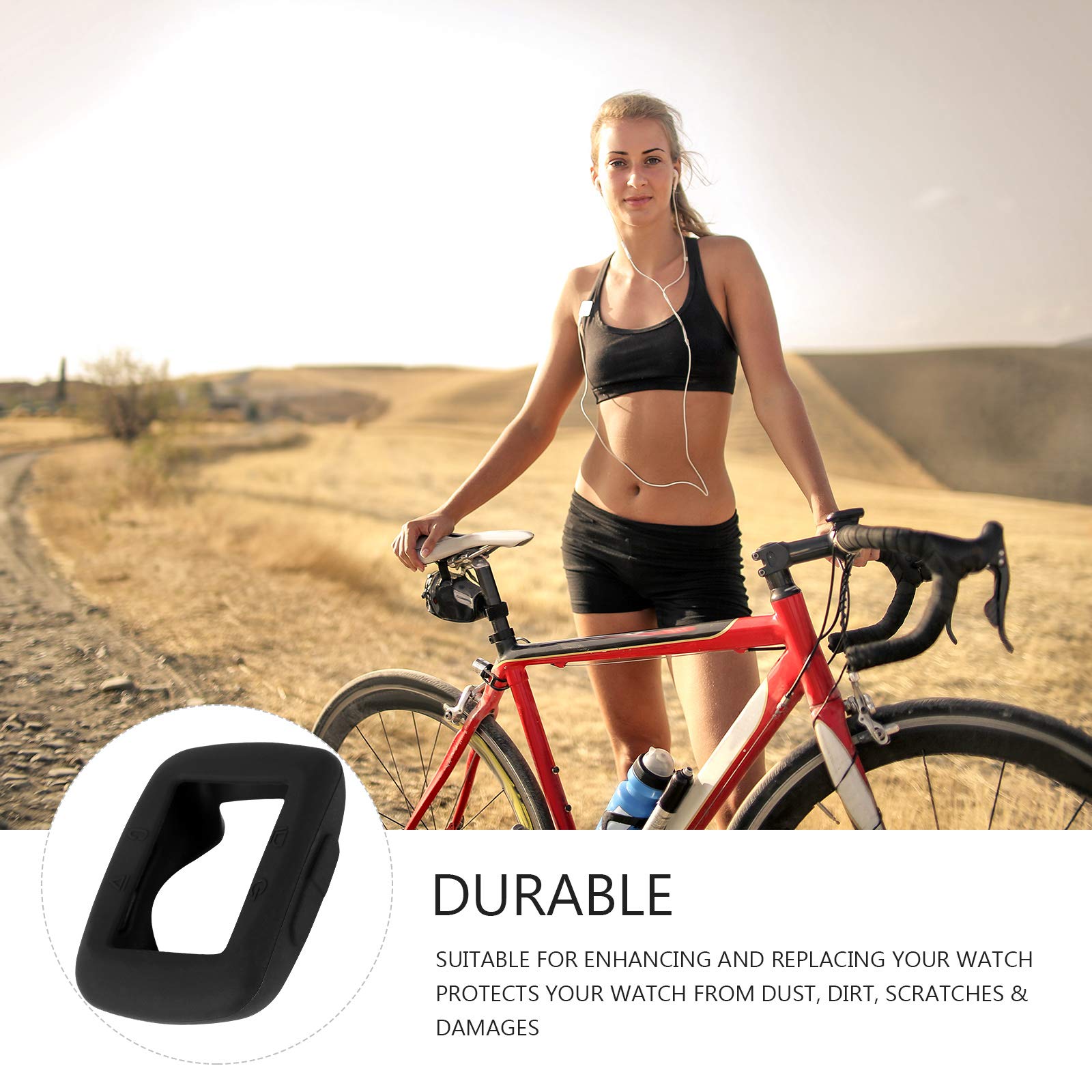 Housse Silicone Protection Pour GPS Vélo Coros Dura Solar - Antidérapante, Anti-choc, Design Ajusté