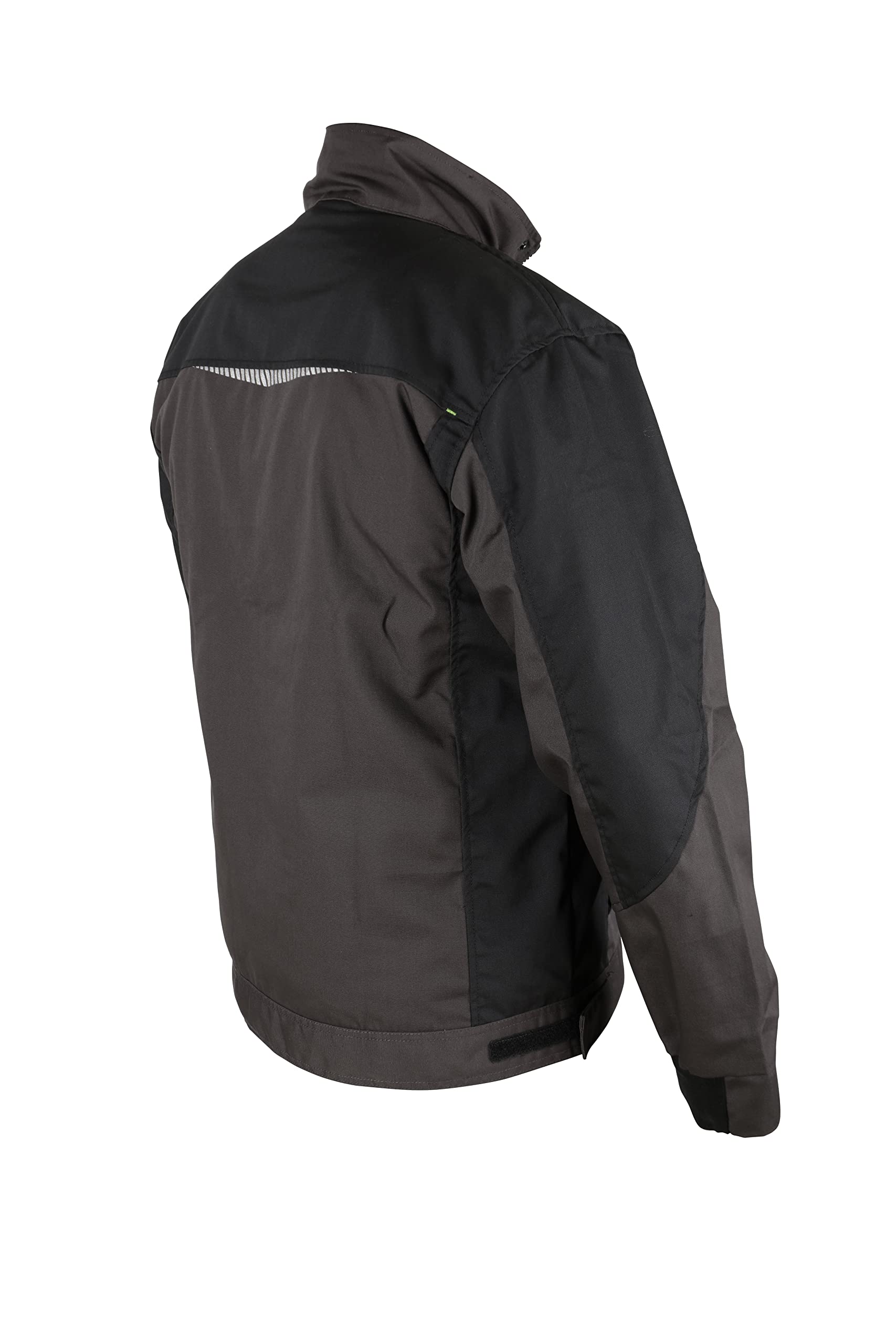 Stenso Prisma Arbeitsjacke Herren - Funktionale Arbeitsjacke Männer mit Zwei Unteren und Zwei Oberen Taschen, Verstärkten Schulterplatten, Reflektierenden Elementen, Bundjacke Herren Grau 54