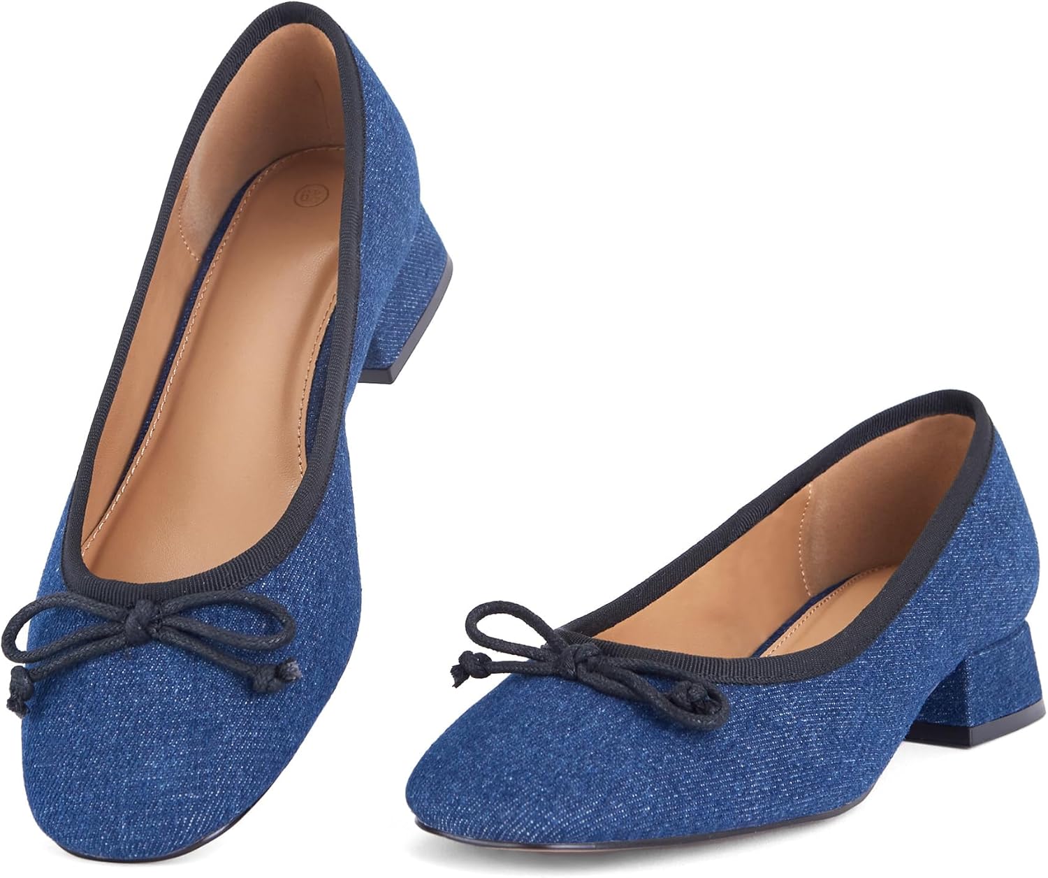 オオトロ Square Ballet Pumps 23.5 square ballet pumps | OHOTORO
