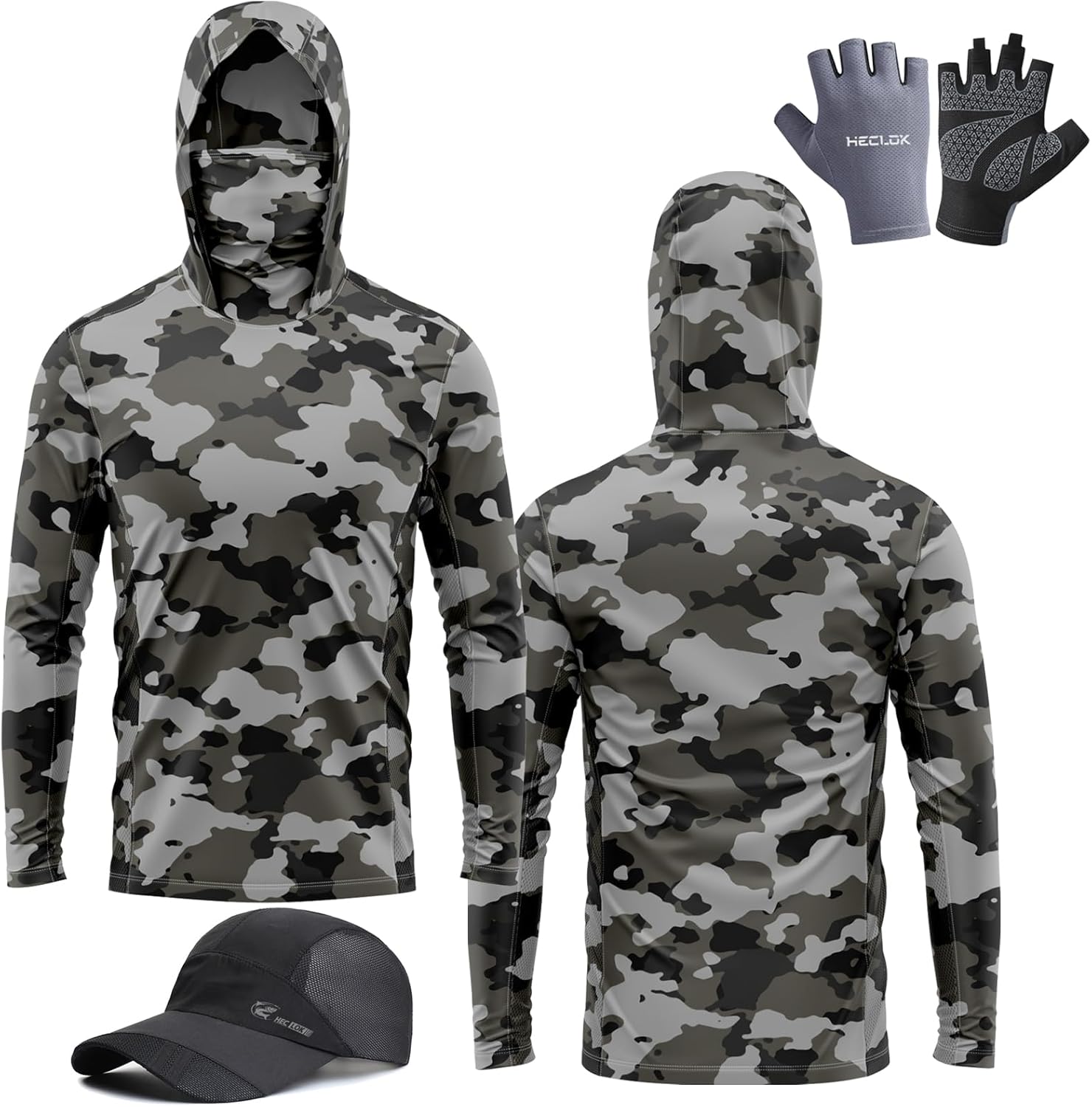 Maillot de pêche à manches longues avec protection UV