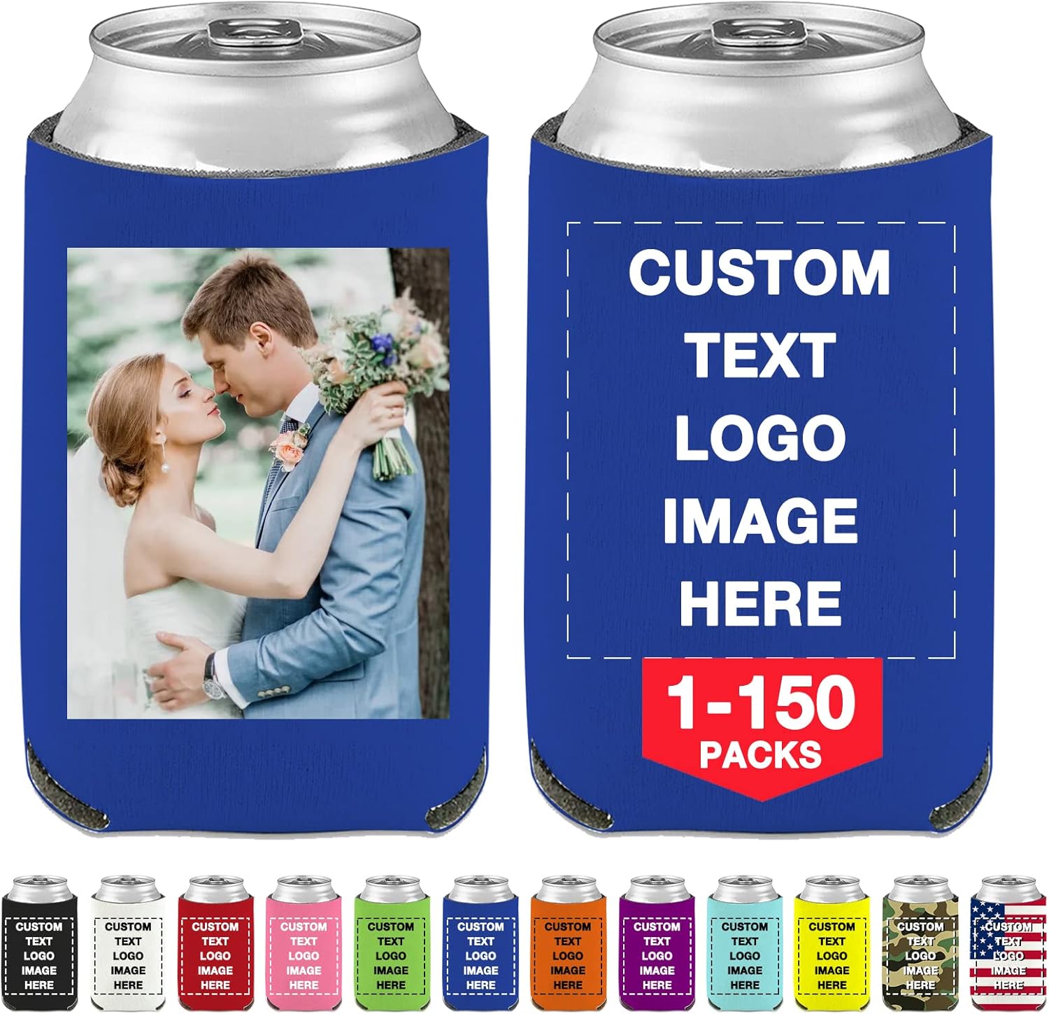 Custom Beer Can Cooler Sleeves Bulk Personalized Insulated