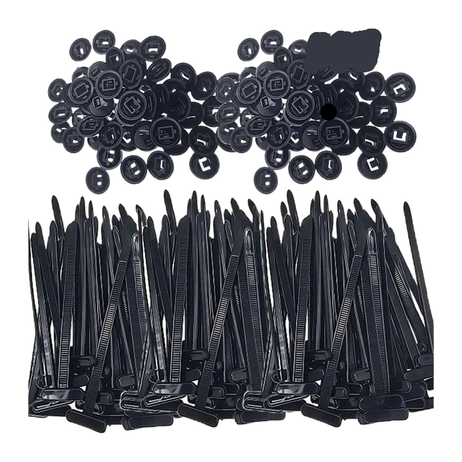 1/600 set di fascette fermacavi universali in nylon con fibbie for auto, resistenti, supporto for, clip ricambio for viti fissaggio automatico(500set)