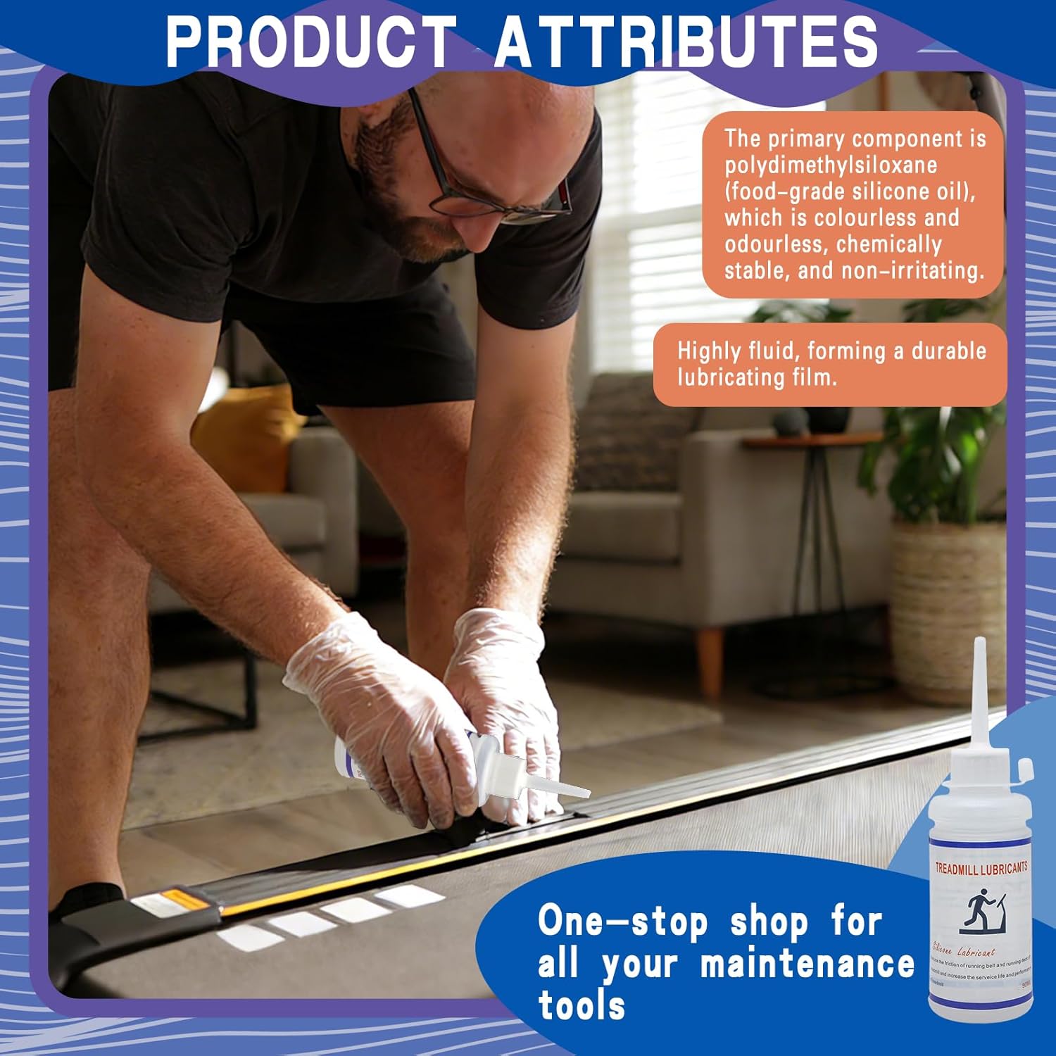 90ml Treadmill Oil, Easy To Apply For Treadmill And Sports Equipment, For Gears, Hinges And Cable Cables, Forms A Durable Protective Layer