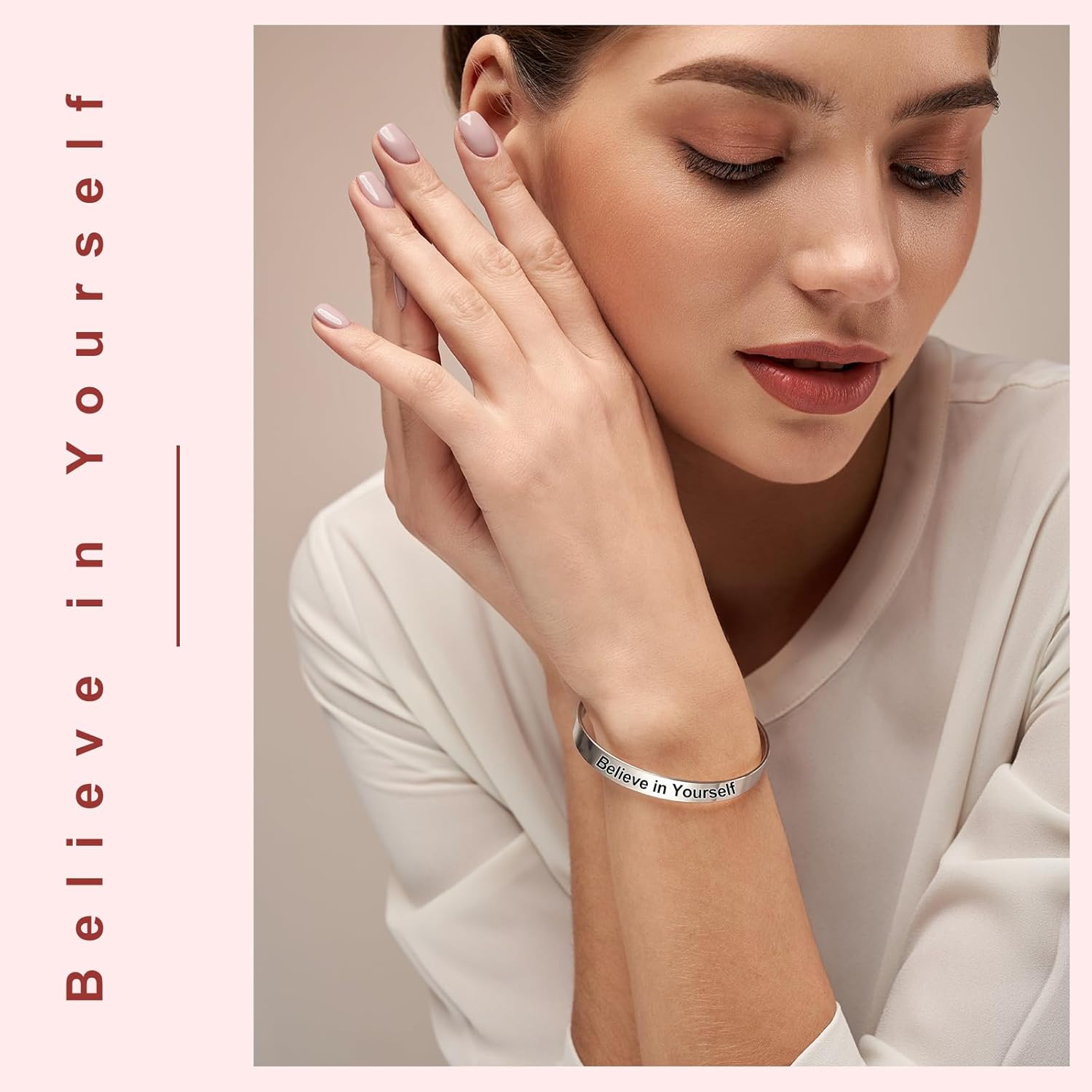 uxcell Bracelet Blanks 3/8 x 6", 10Pcs Bangle Blanks Cuff Bracelet Blanks Alloy Steel for Metal Stamping & Engraving, Silver - Image 4