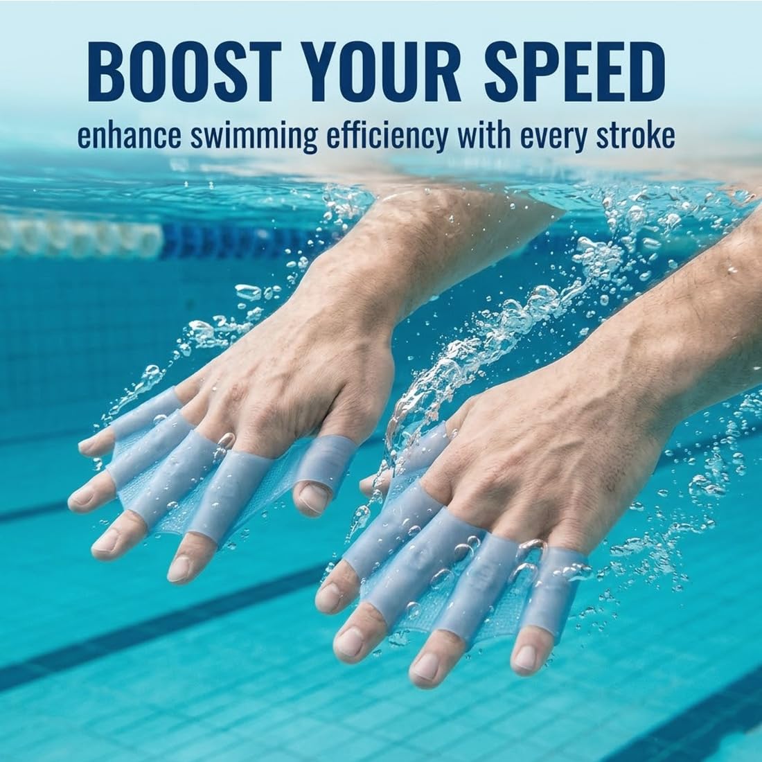 Palas de mano, palas cortas, 100% silicona, para entrenamiento de natación, entrenamiento en aguas abiertas, esnórquel, buceo para principiantes