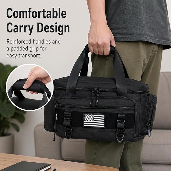 16 Tactical Tool Bag, 800D Oxford, MOLLE, Black