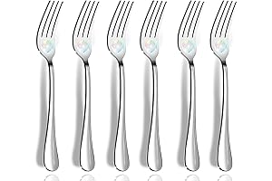 Classy Silverware Small Forks Set for 6 People