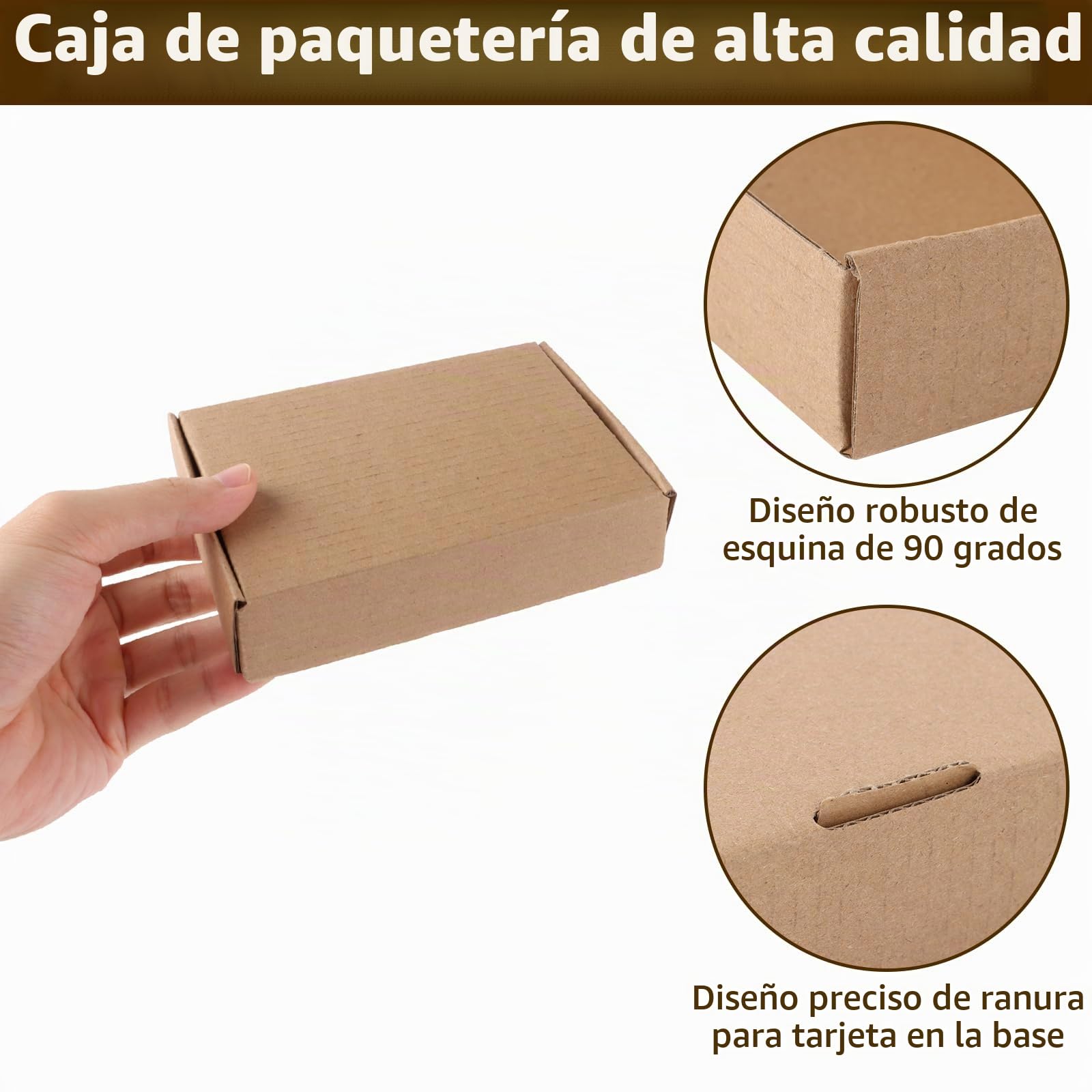 50 cajas de cartón para envío, pequeñas, 14 x 9 x 3 cm, cartón ondulado, para envío, embalaje, artesanía, regalos