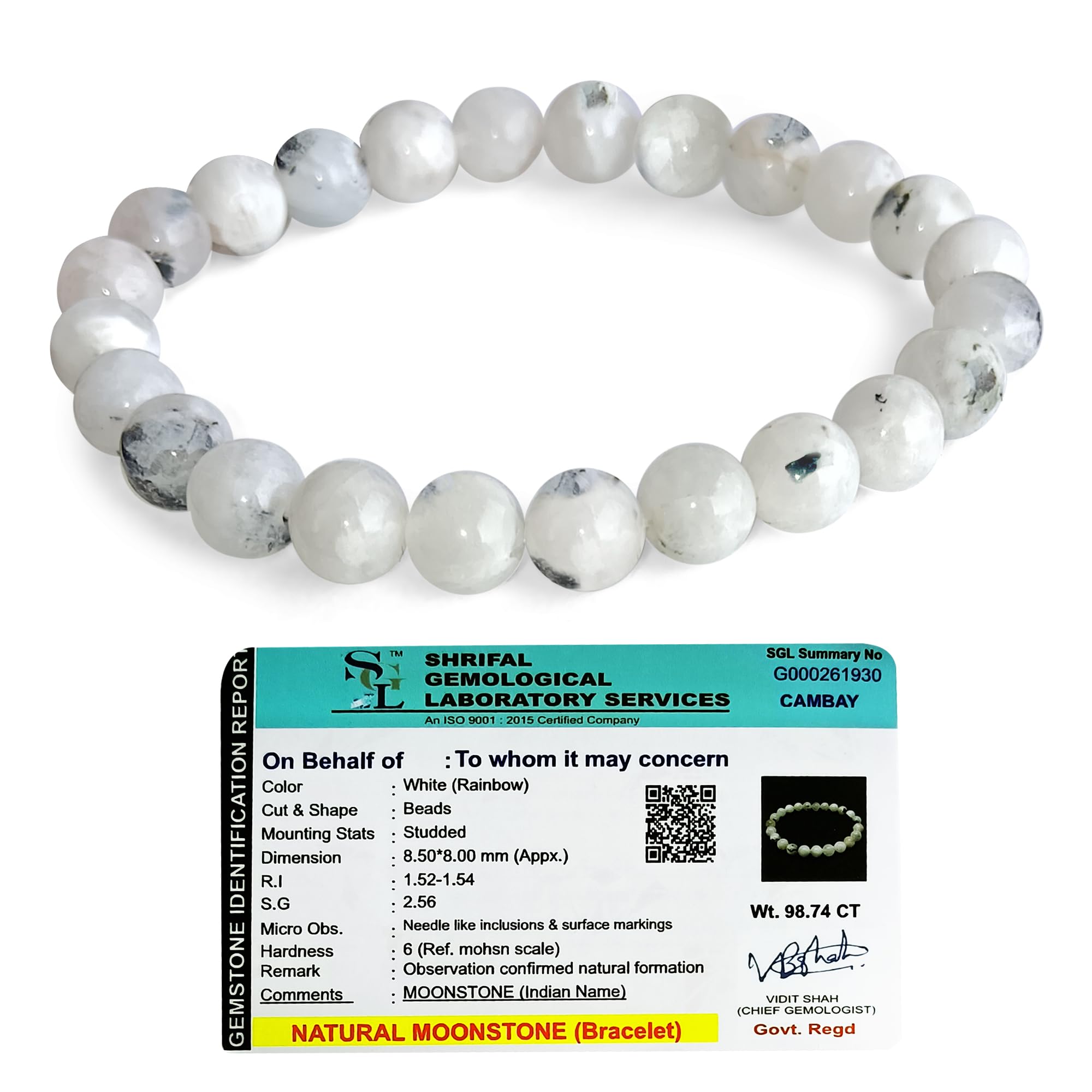 Natural Certified Moonstone Bracelet for Women and Men – Rainbow Moon Stone Bracelet for Peace, Emotional Stability, Positivity, Relationship and Chakra Healing – 8 MM (B0D5RJKV99) Amazon Price History, Amazon Price Tracker