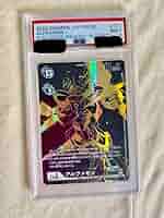 デジモンカード　PSA9 アルファモン　黒　SEC パラレル　Alphamon 01)(パラレル/背景黒/illus:sasasi)アルファモン【SEC-P】{BT6