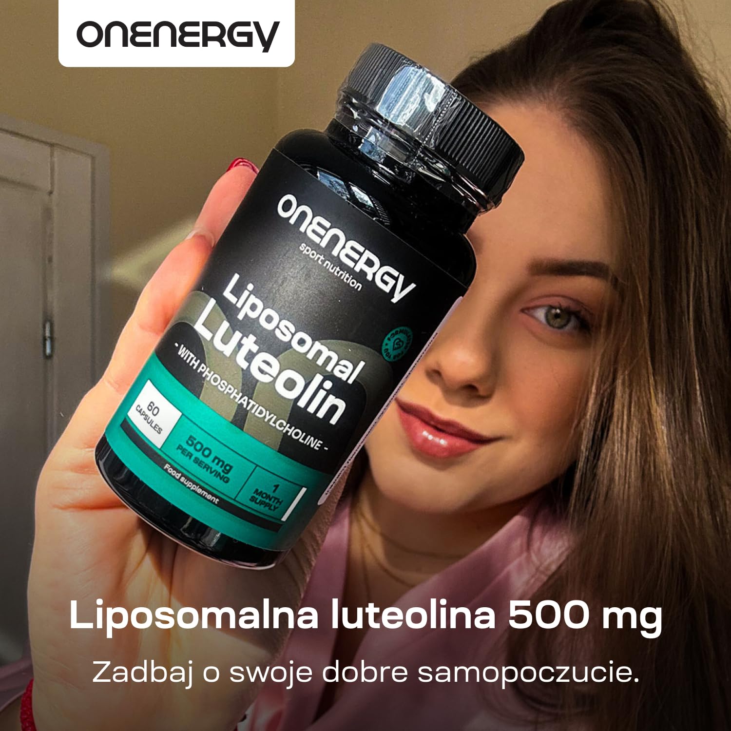 Liposomalna luteolina 500 mg - 60 kapsułek roślinnych - Naturalny flawonoid - Doskonałe wchłanianie i skuteczność - Z dodatkiem fosfatydylocholiny - Codzienne wsparcie
