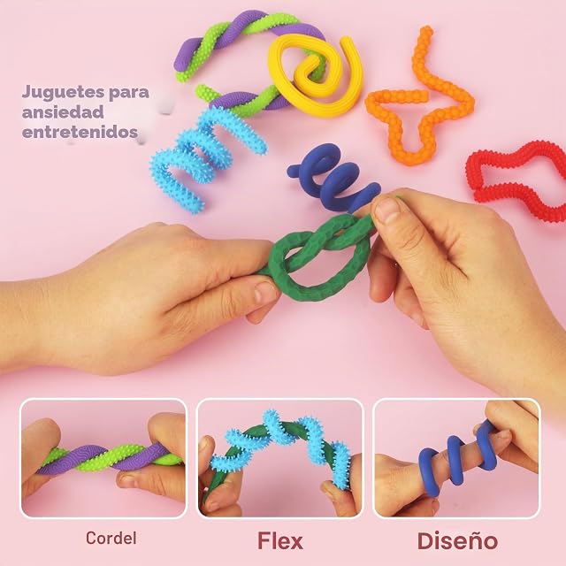 Foto 4 de 7 de JIYANA 8 Piezas Fidget Toys De Silicona, Juguetes Sensoriales Autismo para Niños Y Adultos