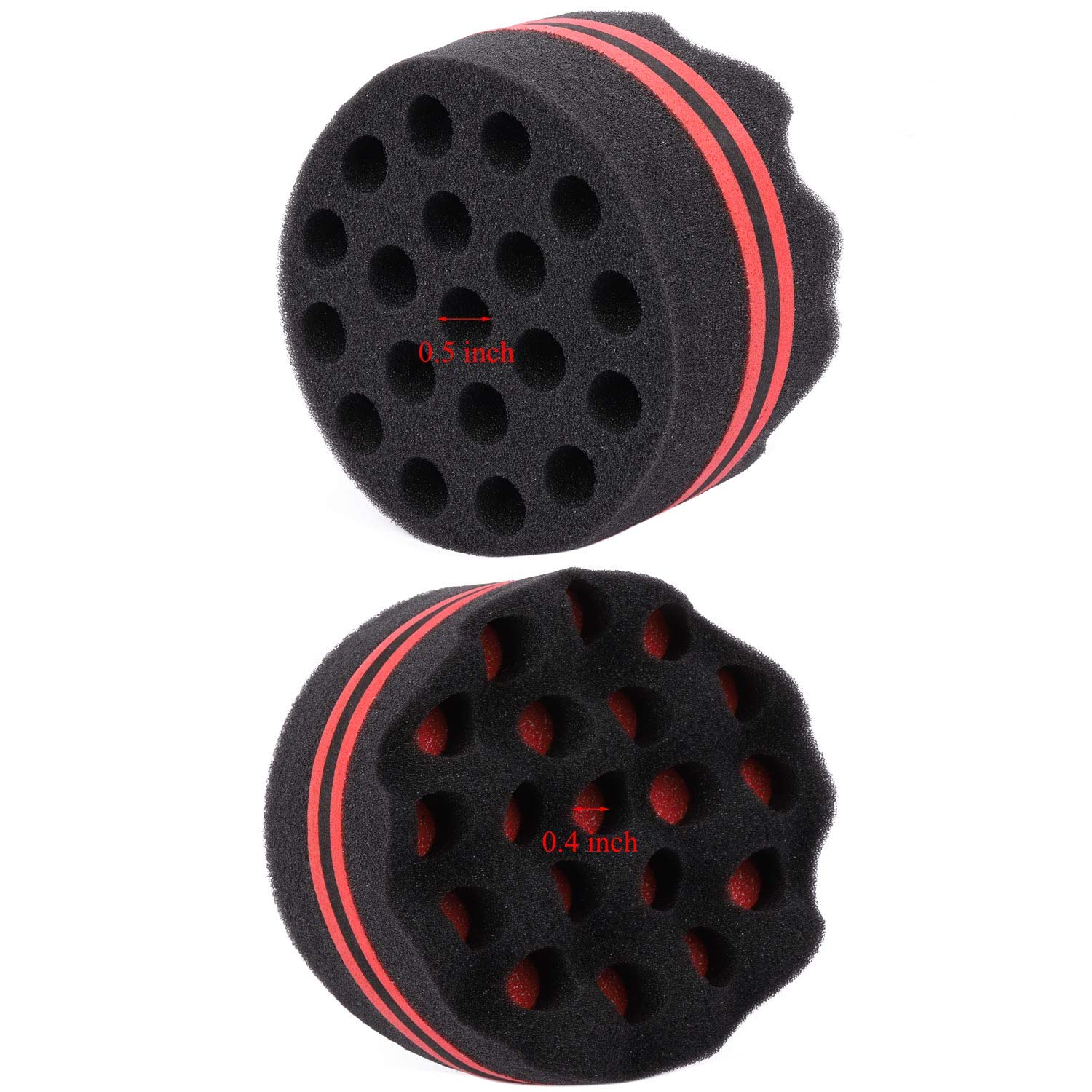 4 Different Hair Curl Sponge Magic Barber Twist Brush for Dreads Locking Afro Coil Wave Hair Care Tool…