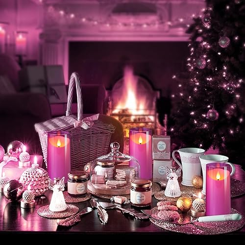Miniatura 4 de NURADA Velas sin llama velas LED de acrílico irrompible de mecha 3D que funcionan con pilas, velas de batería con control remoto y temporizador para